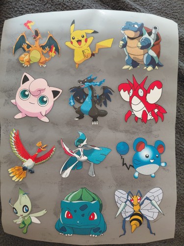 Bügelbild pokémon glurak - bügelbild,