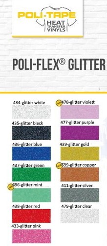 Poli flex glitter bögen - glitter,